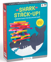 Load image into Gallery viewer, Shark Stack-up! Wooden Balancing Game
