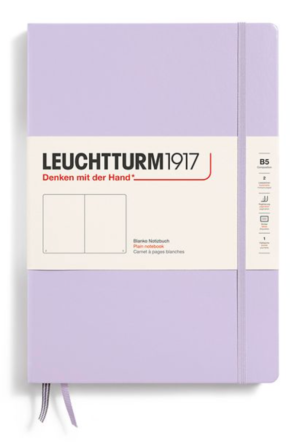 Hardcover Notebook - Large, Lilac