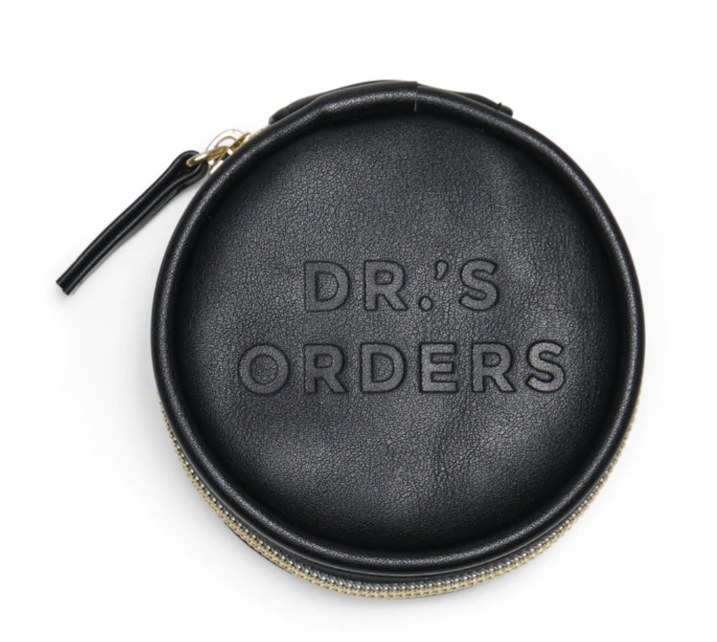 Vegan Leather Travel Pill Case - 'Dr.'s Orders'