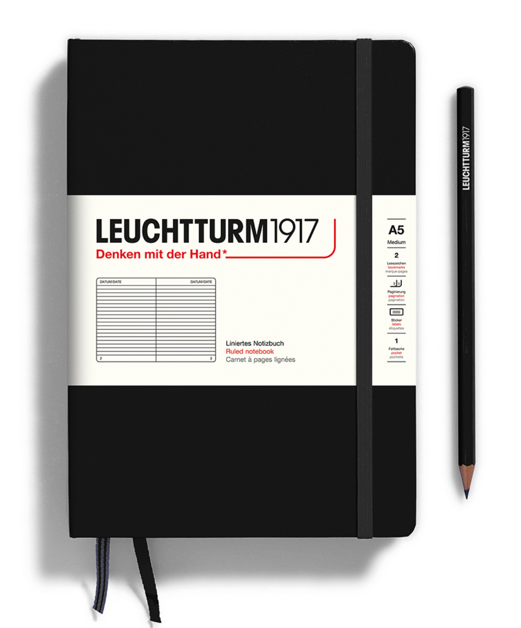 Hardcover Notebook - Medium, Black