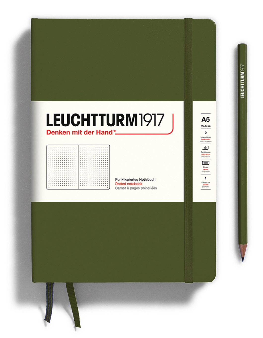 Hardcover Notebook - Medium, Army